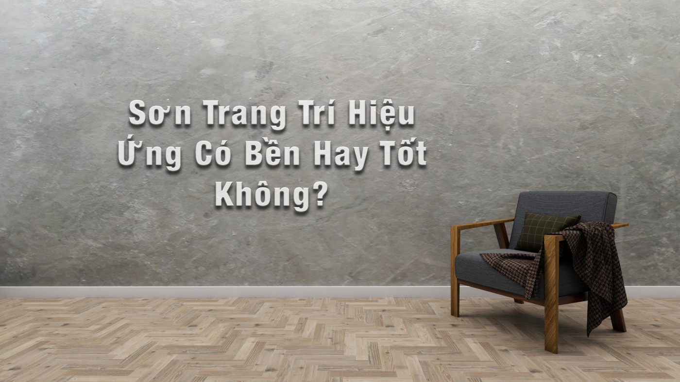 tường sơn hiệu ứng bê tông