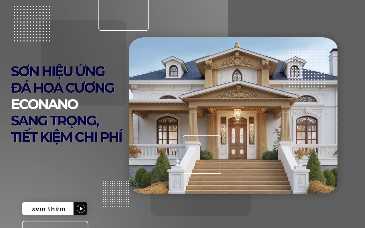 mẫu sơn đá hoa cương econano 3d