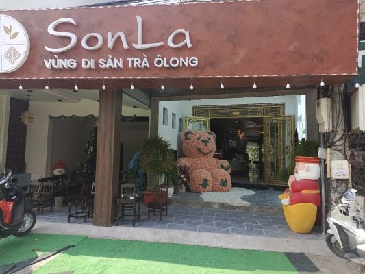 sơn rỉ sét econano tấm biển nhà hàng