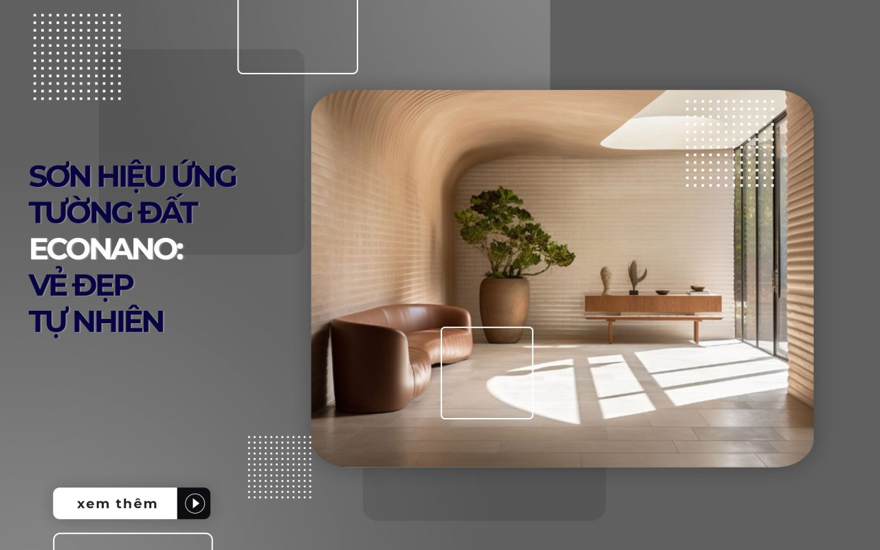phối cảnh sơn tường đất econano